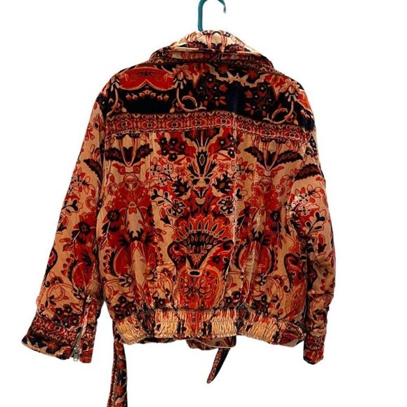 NEW Free People Bailey Velvet Moto Jacket.Size S - Picture 5 of 16